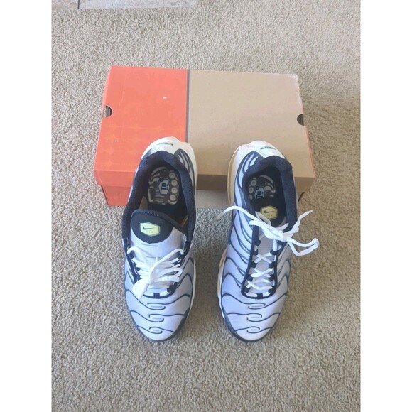 Nike Air Max + White Royal Blue Medium Gray Size 10 Nib Authentication Pending - Picture 2 of 16